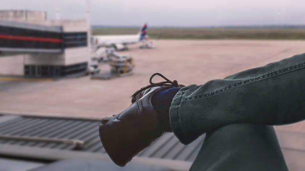 istock Person waiting to board 1451396406