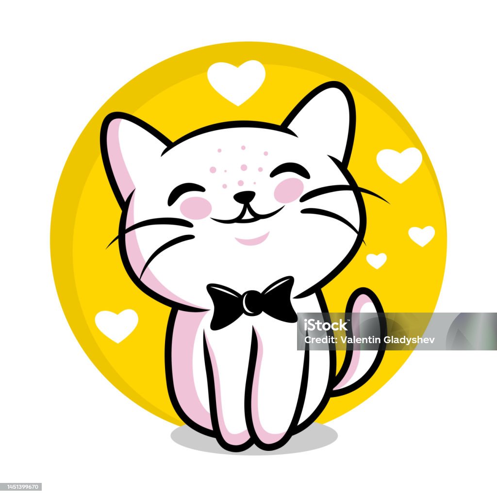 Logo Mèo Thông Minh Hoạt Hình Vui Nhộn Hình minh họa Sẵn có - Tải ...