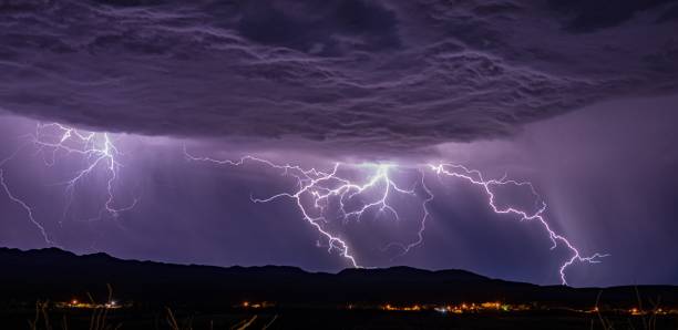 istock Lightening over the border of Texas and Mexico 1451400754