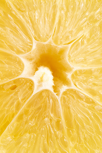 Lemon texture as a background. A close shot of a lemon. Macro photo. Lemon. Close-up