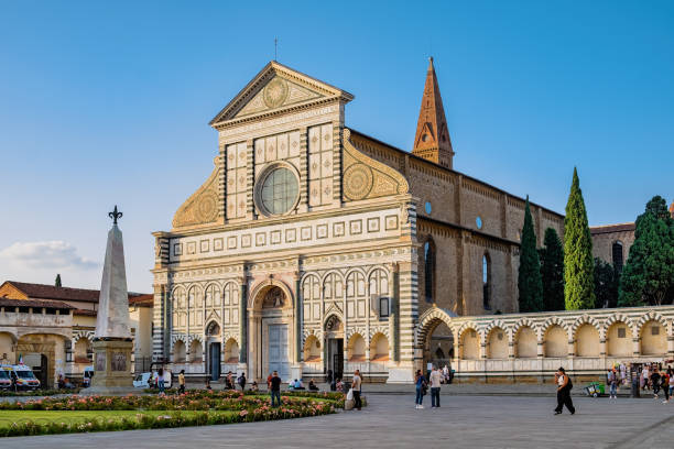 피렌체의 산타 마리아 노벨라 대성당. - church of santa maria novella 뉴스 사진 이미지