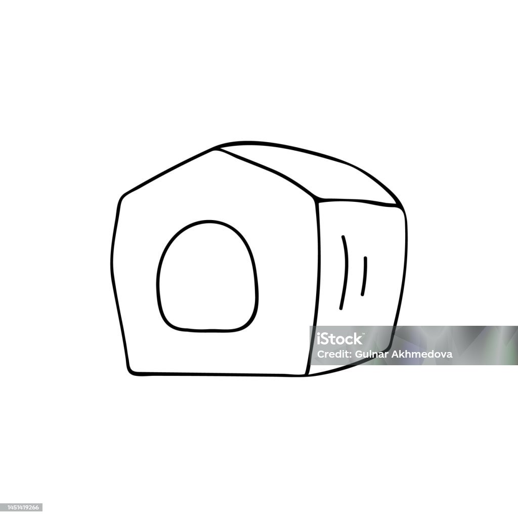 Ícone Tirado Mão Da Garatuja Do Esboço Da Casa De Cachorro Ilustração do  Vetor - Ilustração de objeto, desenhado: 120880781