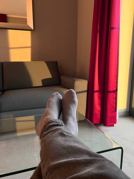 istock relaxing position in an hotel room 1451422544
