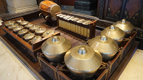 Gamelan is traditional music instrument in java. Javanese Indonesia ancient culture