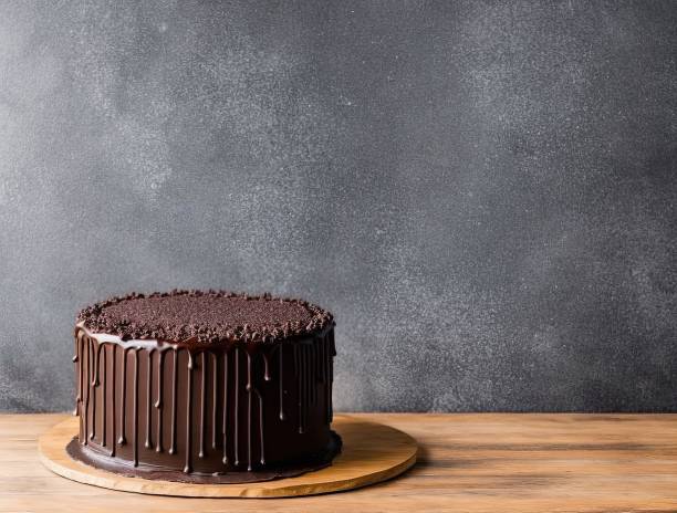 istock chocolate cake with fruits 1451426498