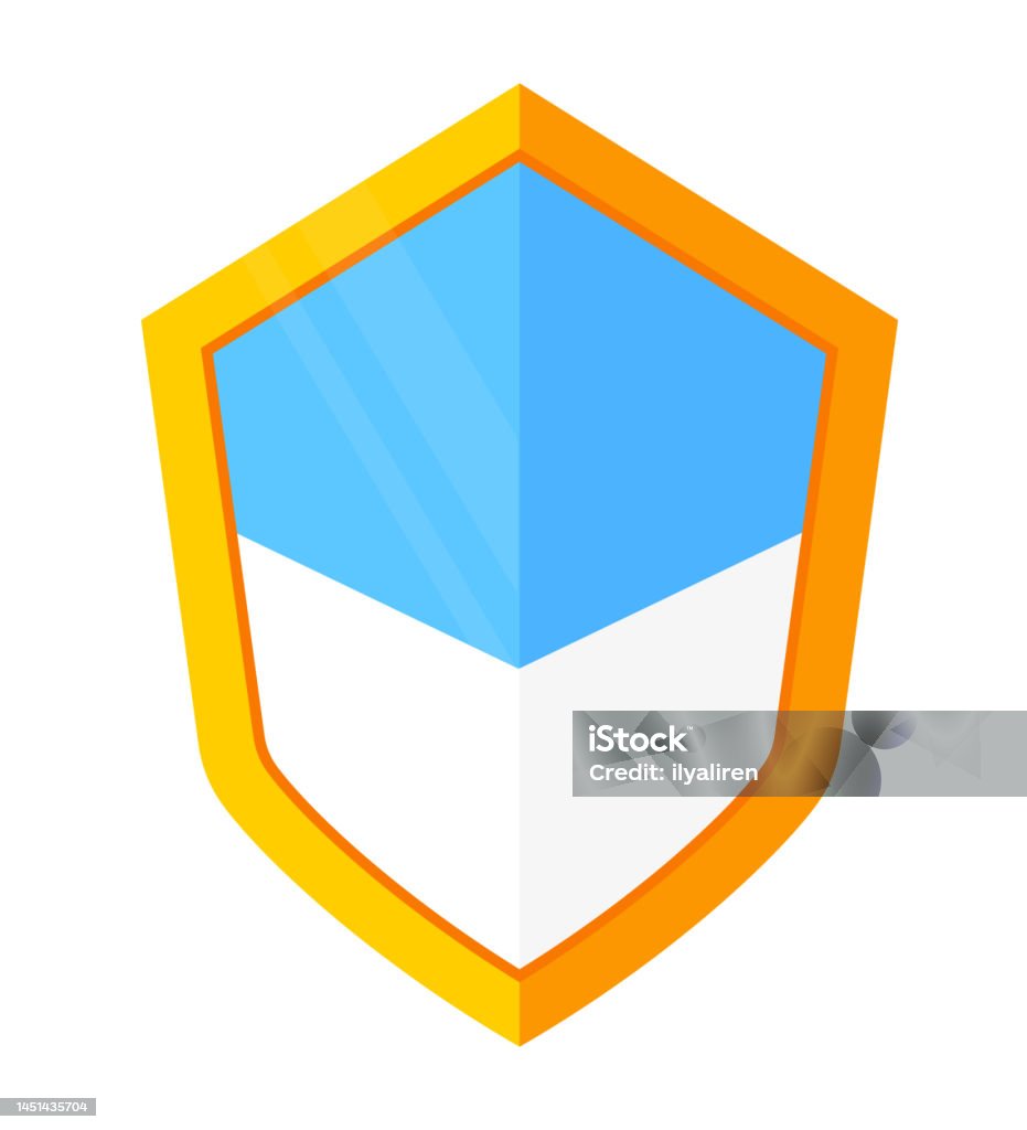 Sixpointed Shield Modern Flat Design Style Single Isolated Image Stock ...