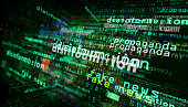 Disinformation media and abstract screen 3d illustration