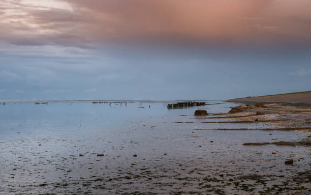 istock Rocks and sea breakers off the Frisian coast, Netherlands 1451449540