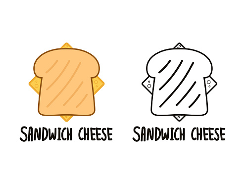 免费cheese sandwich cartoon 矢量图