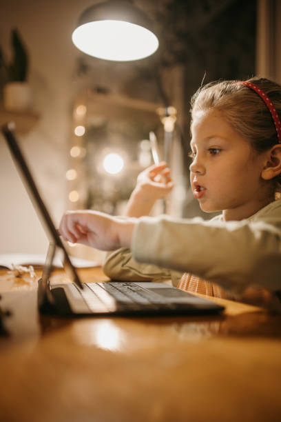 istock Smart little girl 1451453297