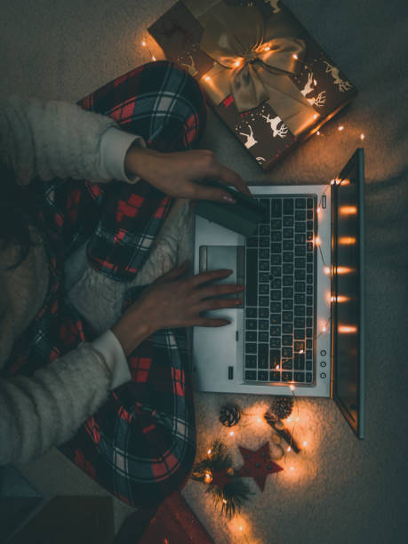 istock A girl makes an online order on a laptop computer. 1451458022