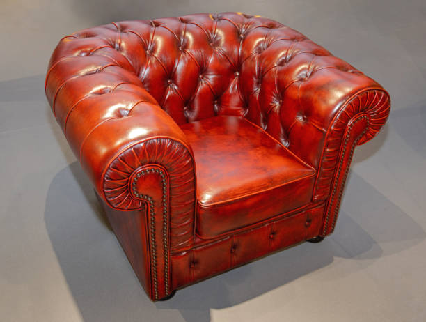 istock Red Leather Armchair 1451459728