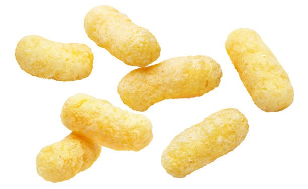 istock Flying delicious sweet corn sticks on white 1451465144
