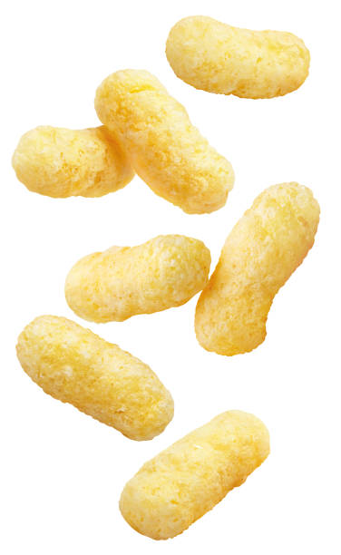 istock Flying delicious sweet corn sticks on white 1451465241