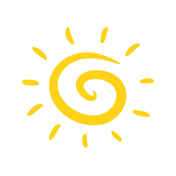 sonne-symbol - sun sunlight symbol sphere stock-grafiken, -clipart, -cartoons und -symbole