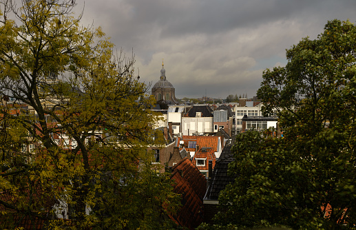 View from the Leidens fortress on the Marekerk