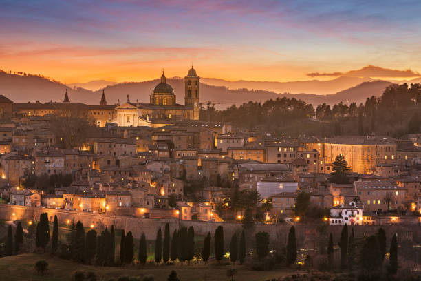 istock Urbino, Italy in Marche at Dusk 1451471031