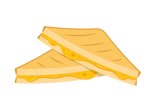 Sandwich cheese vector. Bread vector. wallpaper. background. Cheese stretch.