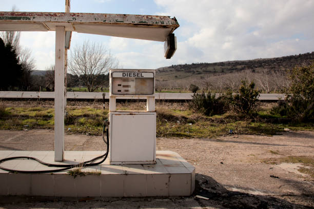 abandoned gas station pump