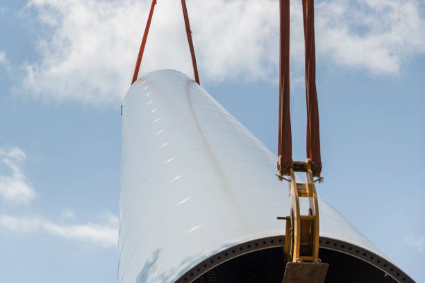 istock View of wind turbine tower under construction 1451497669