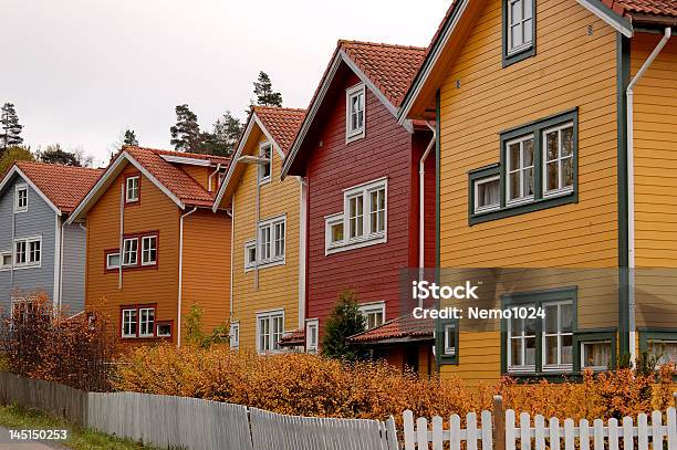 Multicoloured Houses Stock Photo - Download Image Now - Architecture, Building Exterior, Built Structure