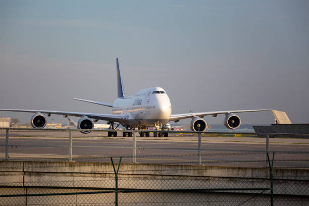 Lufthansa Boeing 747 - foto de stock