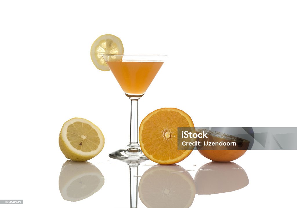 Orange party drink A orange martini drink Alcohol - Drink Stock Photo