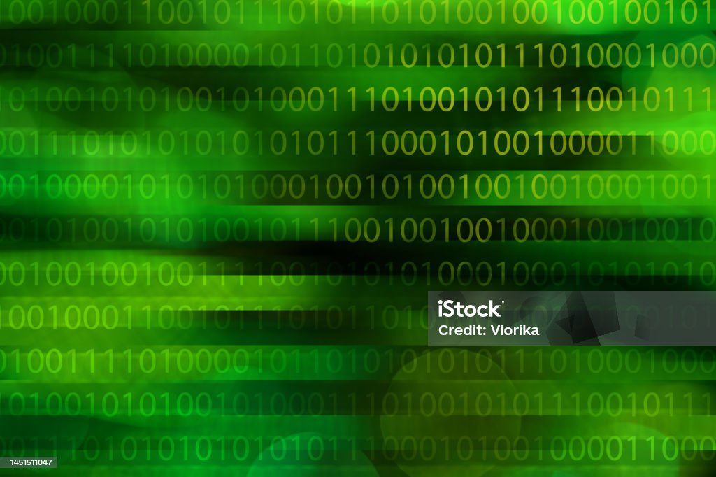Binary Code Background Stock Photo - Download Image Now - Coding, Green ...
