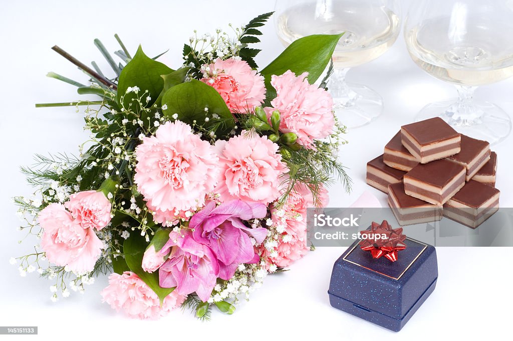 Mesa romântica - Foto de stock de Chocolate royalty-free