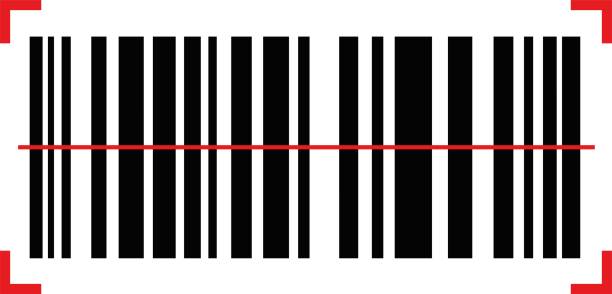 Red Barcode Vector 80+ Barcode Icon With Red Laser Beam Vector Illustration Stock ...