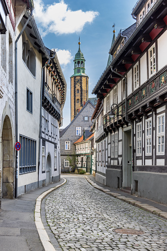 Cityscape of Goslar  UNESCO world cultural heritage site in Harz, Lower Saxony in Germany