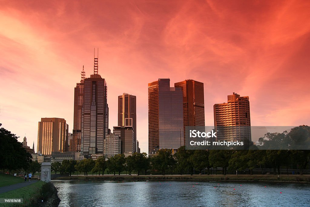 Melbourne - Foto de stock de Cidade royalty-free