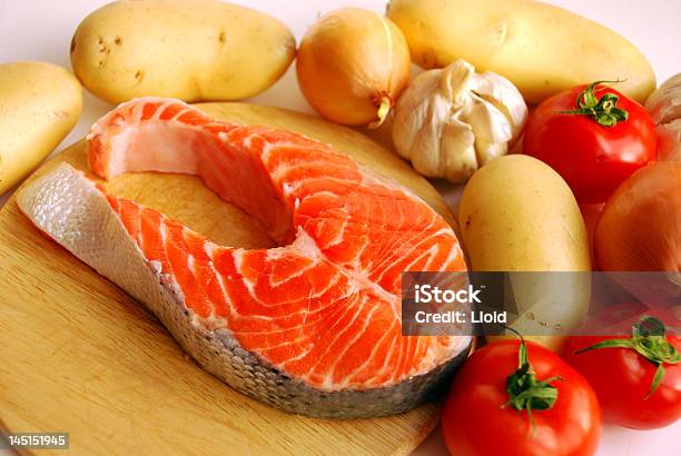 De Peixe - Fotografias de stock e mais imagens de Alho - Alho, Alimentação Saudável, Atum - Peixe