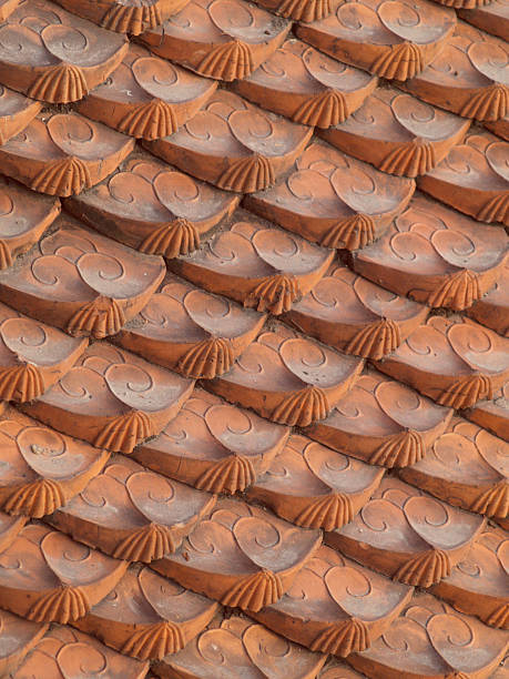 istock Ornamented roof tiles 145152244