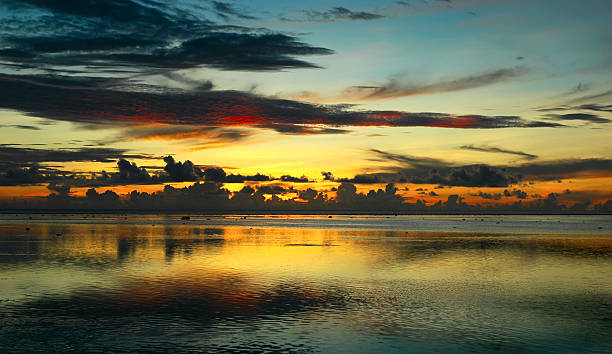Fidżi Zachód słońca po storm – zdjęcie