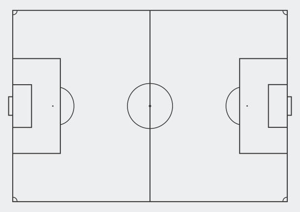 istock Soccer field icon illustration isolated vector sign symbol 1451527583