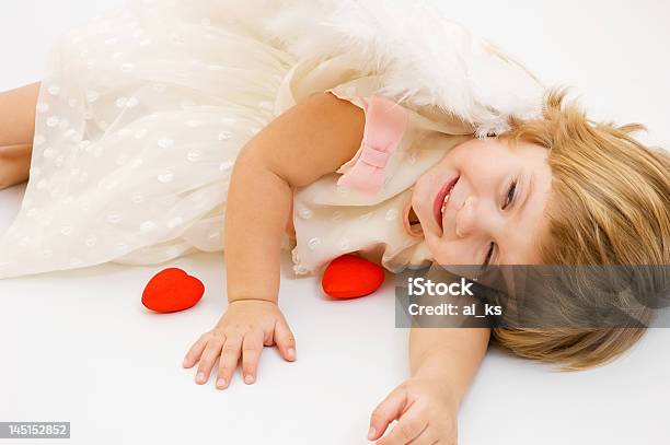 발렌타인 안젤 여자아이 귀여운에 대한 스톡 사진 및 기타 이미지 - 귀여운, 금발 머리, 날개달린 의상