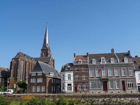 Maastricht, Netherlands – September 19, 2021: the Maastricht at the river Maas in the Netherlands