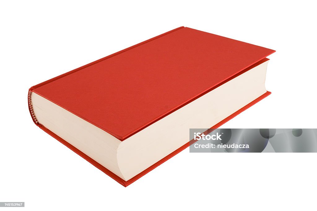 Livro vermelho isolado em um fundo branco - Royalty-free Aprender Foto de stock
