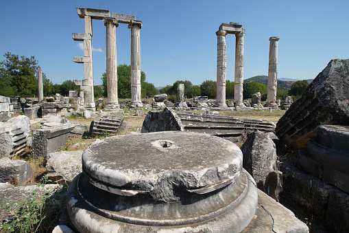 Temple of Aphrodite in Aphrodisias Ancient City in Geyre, Aydin, Turkiye