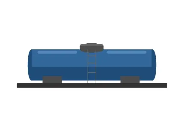 Vector illustration of Water container tank. Simple flat illustration.