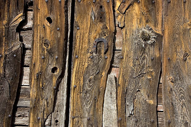 istock Aged wooden door 145154755