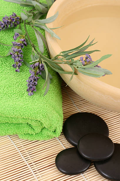 el spa - alternative therapy stone zen like nature fotografías e imágenes de stock