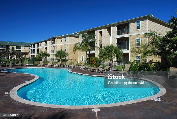 Apartamento Casa Com Piscina - Fotografias de stock e mais imagens de Apartamento - Apartamento, Piscina, Texas