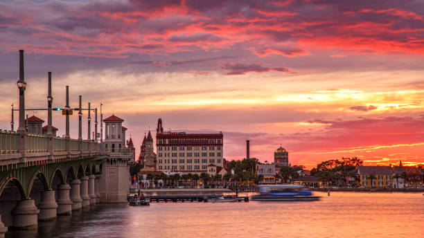 istock St. Augustine Bridge of Lions at Sunset 1451553539