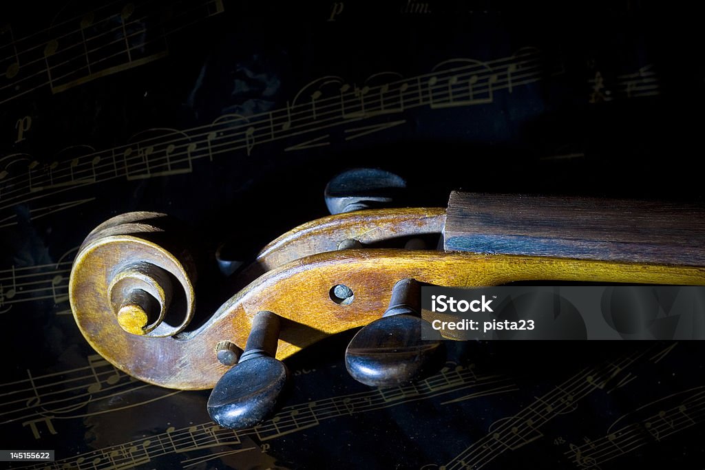 Violino e música folha - Foto de stock de Pauta de Música royalty-free