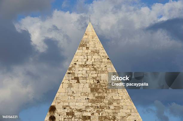 Caius Cestius Pyramid Stock Photo - Download Image Now - Rome - Italy, Triangle Shape, Ancient