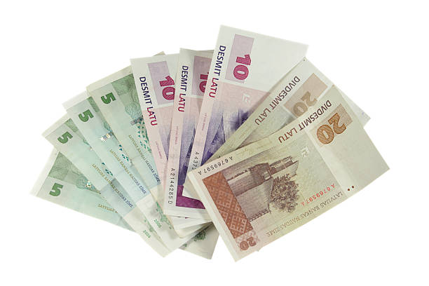 istock Latvian money - lats 145156282