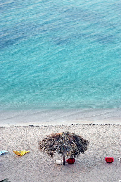 Beach in Cuba stock photo