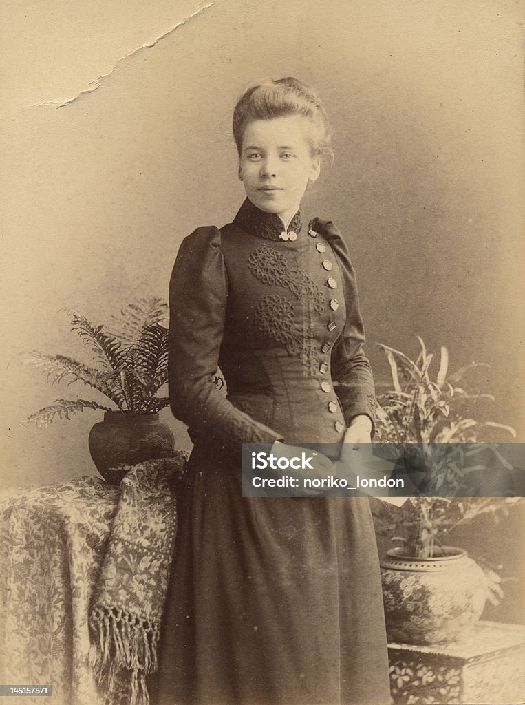Retrato de mujer victoriana Nº 10 - Foto de stock de Carta - Documento libre de derechos